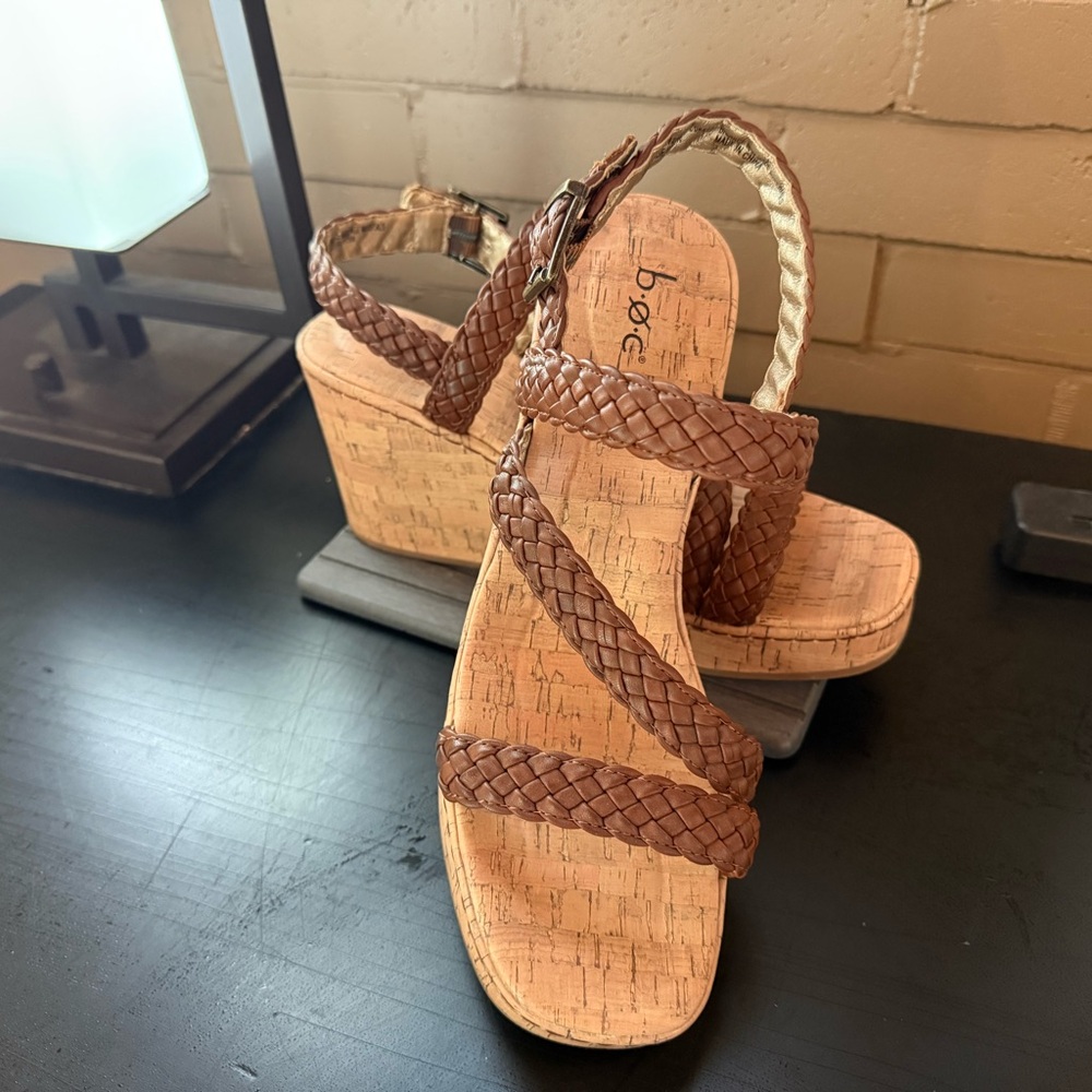 Bjorndal Women's Tan Wedge Sandals